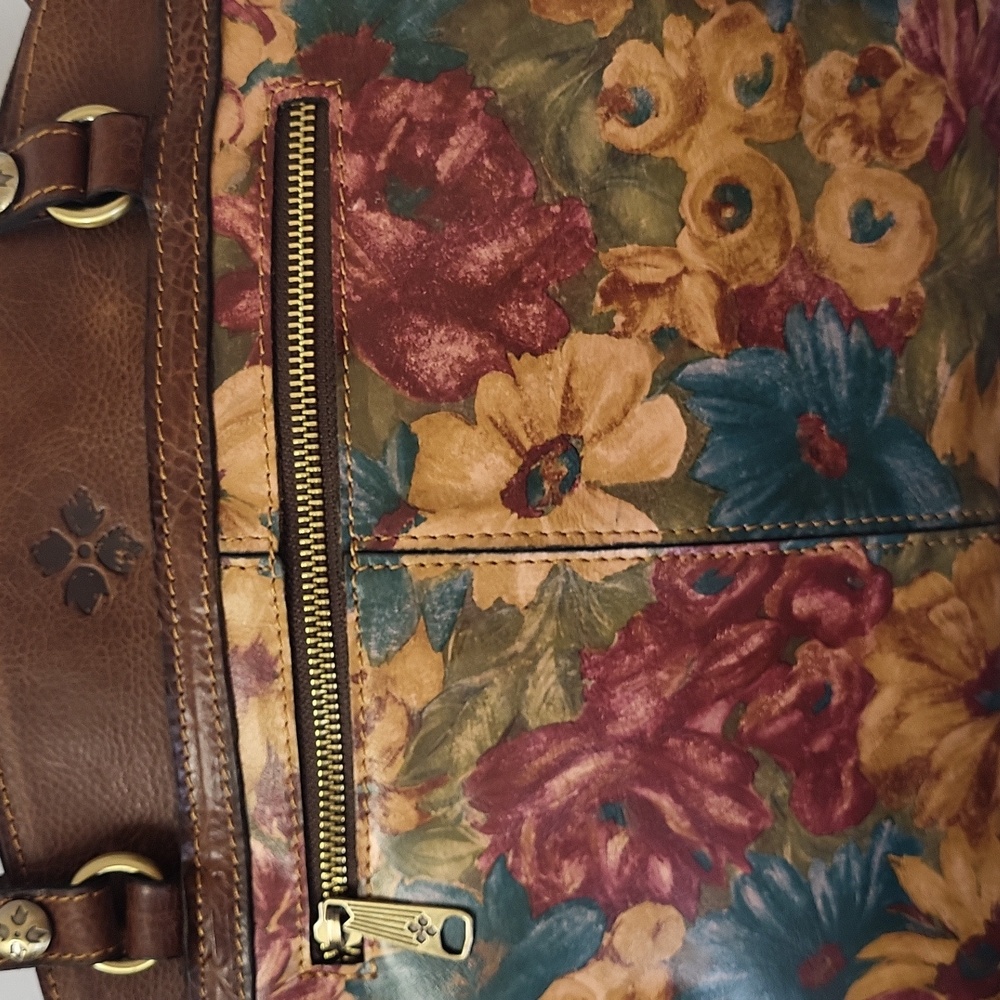 Patricia Nash Fresco Bouquet Poppy Tote - Picture 12 of 13